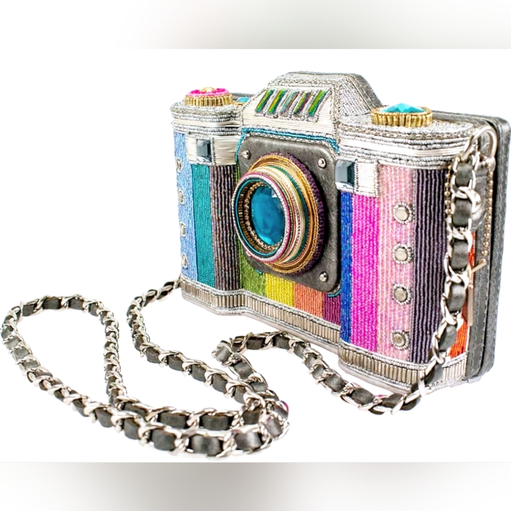 #415 Mary Frances Camera Crossbody Bag 💙 - Picture 4 of 11